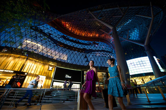 Luxuries along Orchard Road